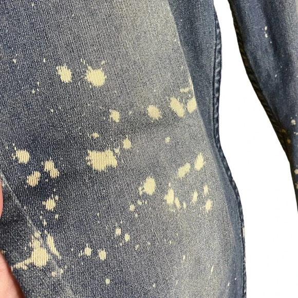 Parish Nation Men's Size 36 Bleach Splatter Distressed Jeans Funky - Picture 3 of 11